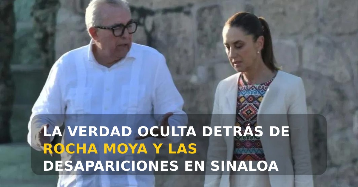 Movimiento Ciudadano acusa a Rocha Moya de vínculo con crimen organizado por desapariciones en Sinaloa
