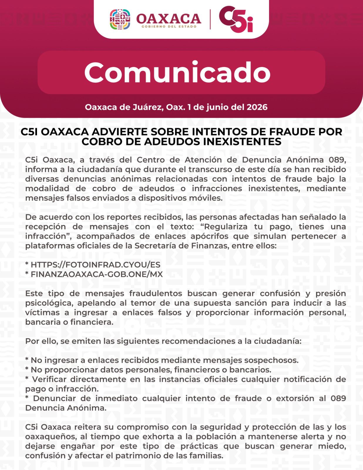 📵📩 *POLICÍA VIAL ESTATAL ALERTA SOBRE MENSAJES FALSOS DE SUPUESTAS MULTAS* 📩📵