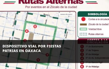 Dispositivo vial por fiestas patrias en Oaxaca