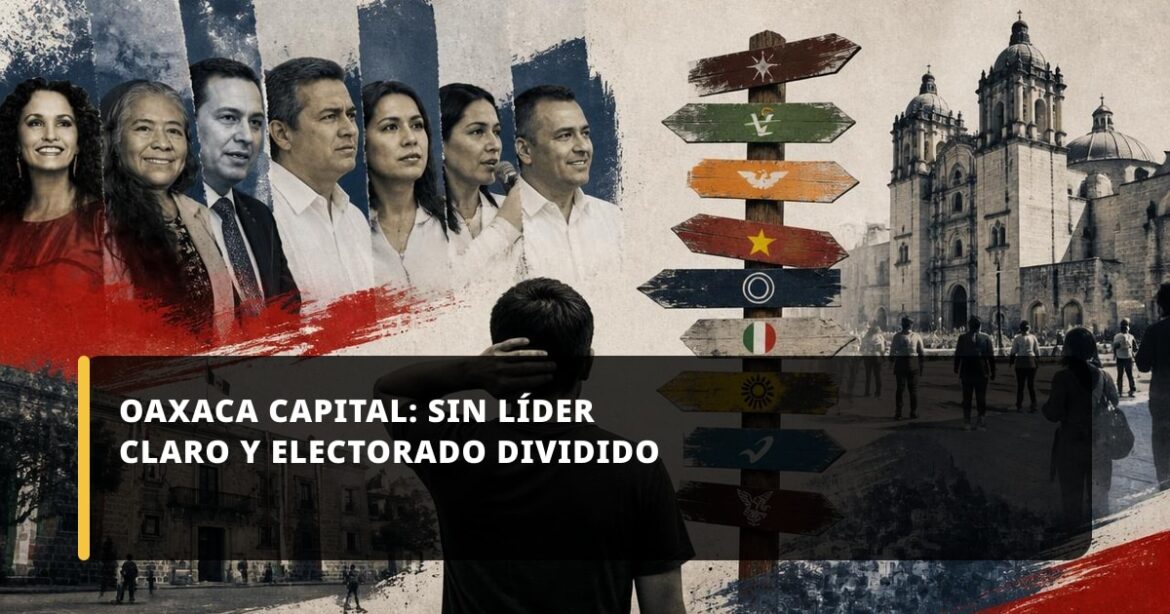 Encuesta revela electorado indeciso y división interna en la capital de Oaxaca
