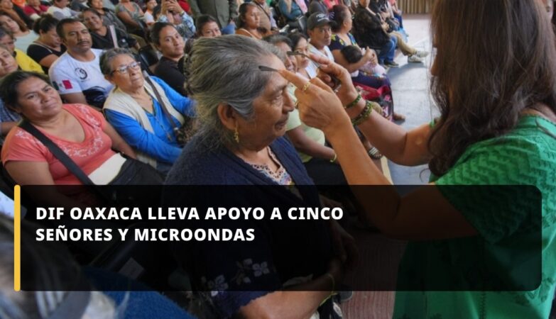 DIF Oaxaca lleva apoyo a Cinco Señores y Microondas