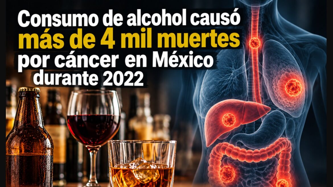 Instituciones alertan sobre vínculo del alcohol con siete tipos de cáncer en México